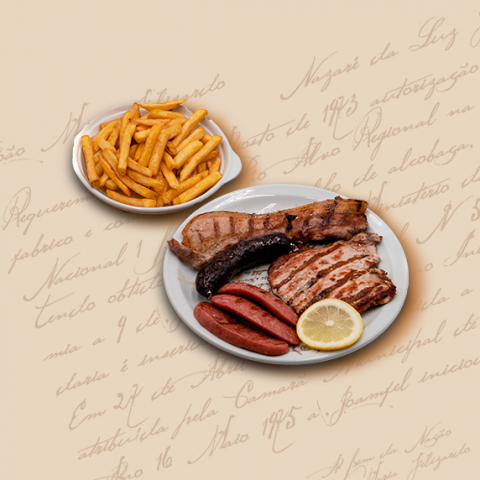Misto de Grelhados com Batata Frita