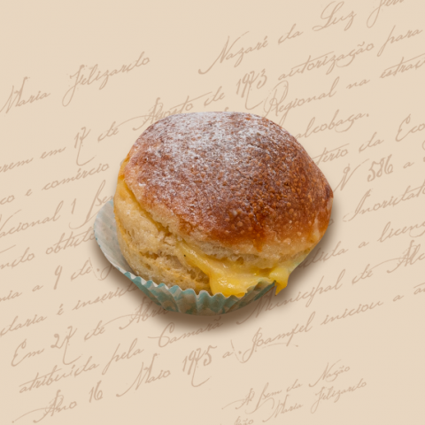 Bolas de Berlim no Forno Recheadas com Doce de Ovo